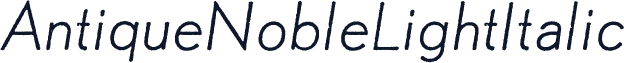 AntiqueNobleLightItalic