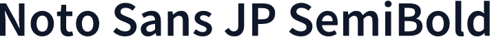 Noto Sans JP SemiBold