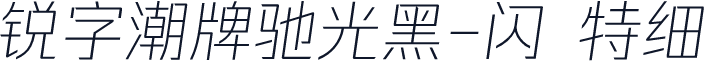 锐字潮牌驰光黑-闪 特细