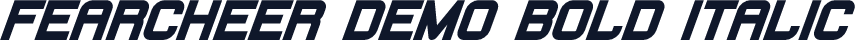 Fearcheer Demo Bold Italic