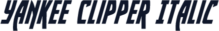 Yankee Clipper Italic