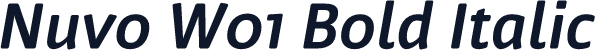 Nuvo W01 Bold Italic