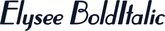 Elysee BoldItalic