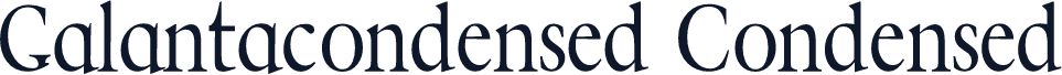 Galantacondensed Condensed