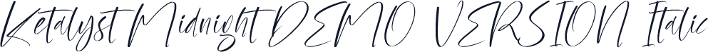Ketalyst Midnight DEMO VERSION Italic