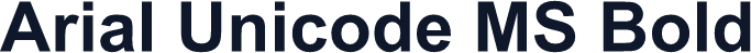 Arial Unicode MS Bold
