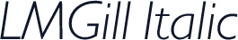 LMGill Italic