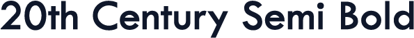 20th Century Semi Bold