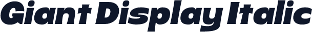 Giant Display Italic