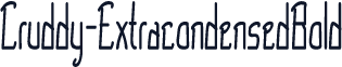 Cruddy-ExtracondensedBold