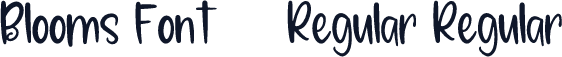 Blooms Font - Regular Regular