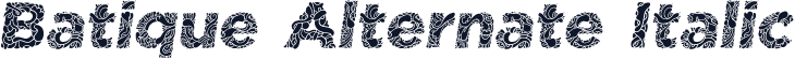 Batique Alternate Italic