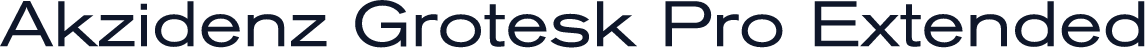 Akzidenz Grotesk Pro Extended