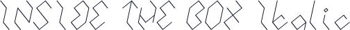 INSIDE THE BOX Italic