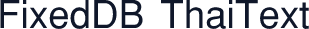 FixedDB ThaiText