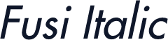 Fusi Italic