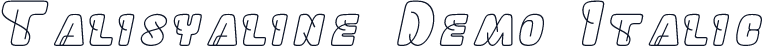Talisyaline Demo Italic