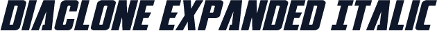 DiaClone Expanded Italic