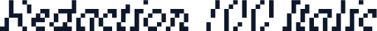 Redaction 100 Italic