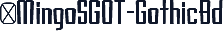 ☞MingoSGOT-GothicBd