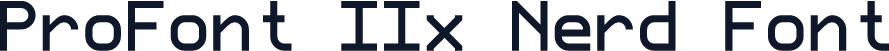 ProFont IIx Nerd Font