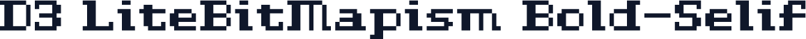 D3 LiteBitMapism Bold-Selif
