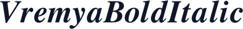 VremyaBoldItalic