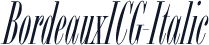 BordeauxICG-Italic