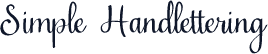Simple Handlettering