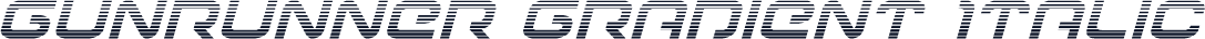 Gunrunner Gradient Italic