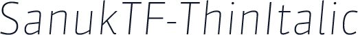 SanukTF-ThinItalic