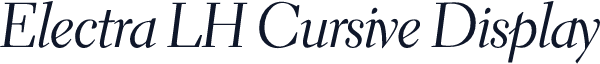 Electra LH Cursive Display