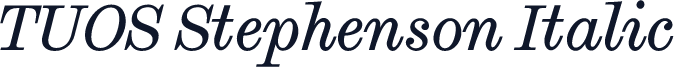 TUOS Stephenson Italic