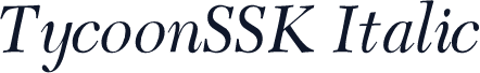 TycoonSSK Italic