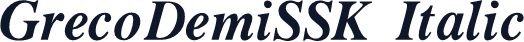GrecoDemiSSK Italic