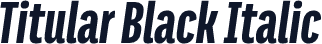 Titular Black Italic