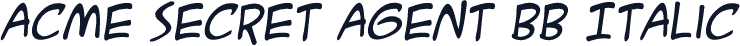 ACME Secret Agent BB Italic