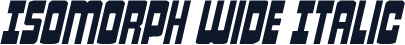 Isomorph Wide Italic