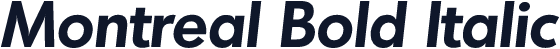 Montreal Bold Italic