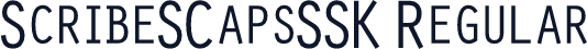 ScribeSCapsSSK Regular