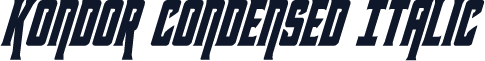 Kondor Condensed Italic