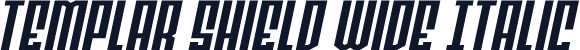 Templar Shield Wide Italic