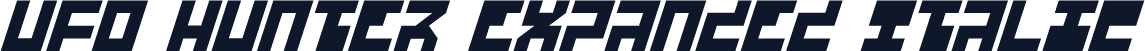 UFO Hunter Expanded Italic