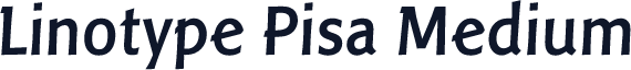 Linotype Pisa Medium