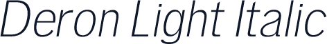 Deron Light Italic