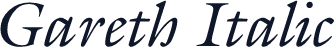 Gareth Italic