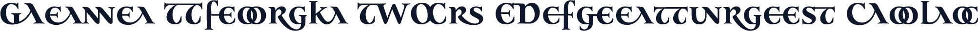 Jana Thork W05 Ligatures Bold