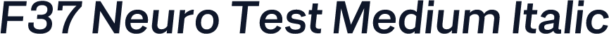 F37 Neuro Test Medium Italic