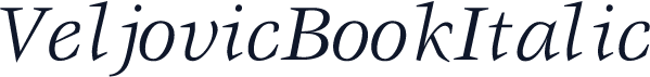 VeljovicBookItalic
