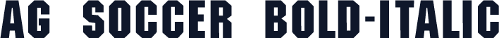 AG Soccer Bold-Italic